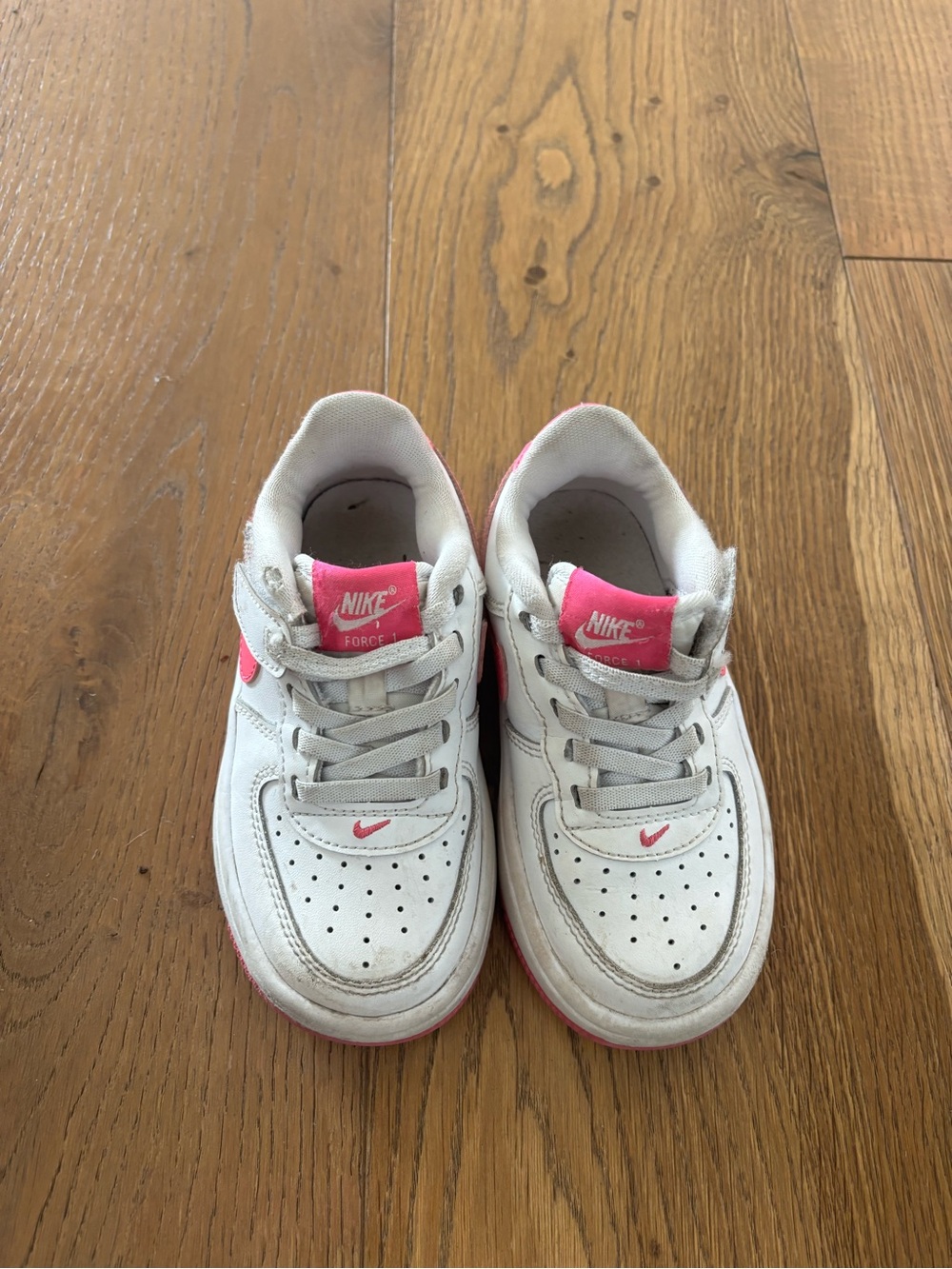Nike Kids' White and Pink Low-Top Sneakers